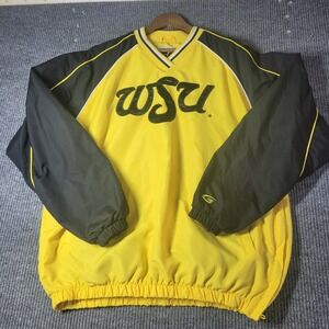 Vintage WSU Wicita State  Shockers 58 Sports Pullover Lined Windbreaker Men's Lg